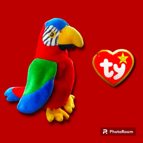 Vintage Collectible TY Beanie Baby JABBER The Parrot ๐ฆ - Picture 4 of 7